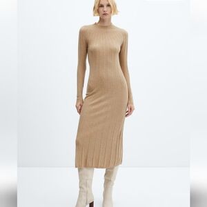 Mango MNG Ribbed Sweater Dress 4